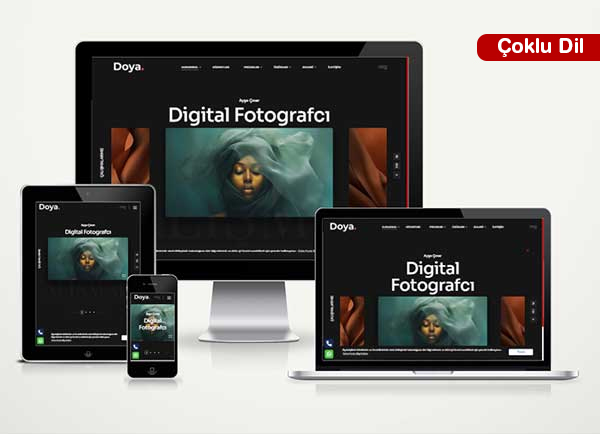 Dijital Fotoğrafçı Web Sitesi Paketi Doya