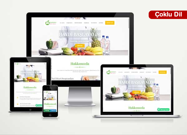 Diyetisyen Web Sitesi Paketi Nutri