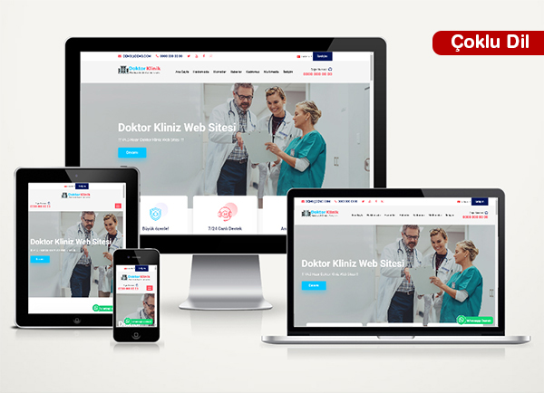 Doktor - Klinik Salonu Web Sitesi Paketi Call