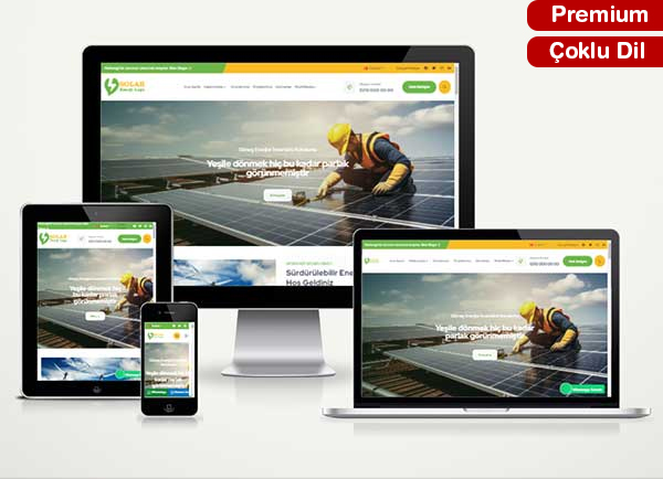 Elektrik ve Enerji Firması Web Sitesi Paketi Energy