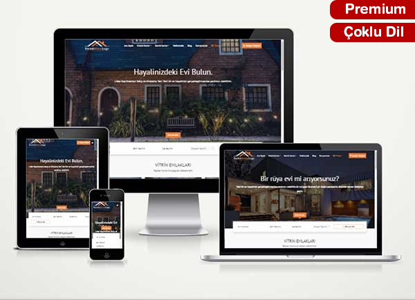 Emlak Gayrimenkul Web Sitesi Paketi Realtor