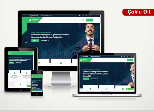 Finans Danışmanlık Web Sitesi Paketi Financial