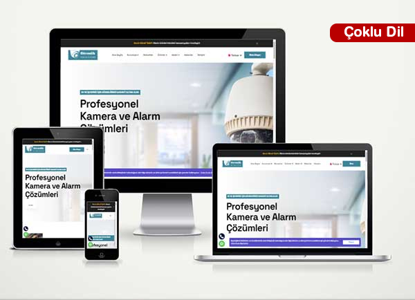 Kamera ve Alarm Firma Web Sitesi Paketi Mozi