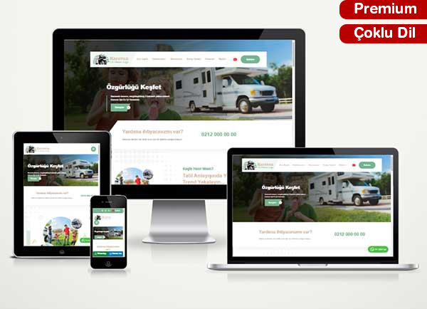 Karavan Satış - Kiralama Web Sitesi Paketi Caravancamp