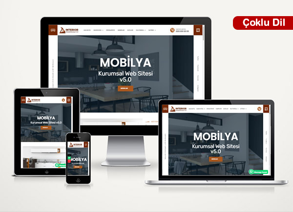 Mobilya - Ev Dekorasyon Web Sitesi Paketi İnterior