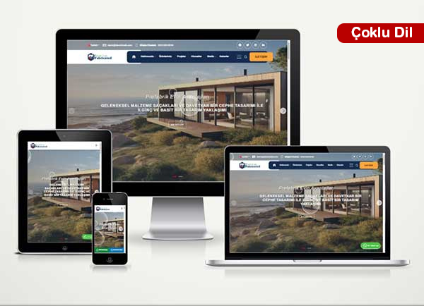 Yapı Prefabrik Firma Web Sitesi Paketi Fabricated