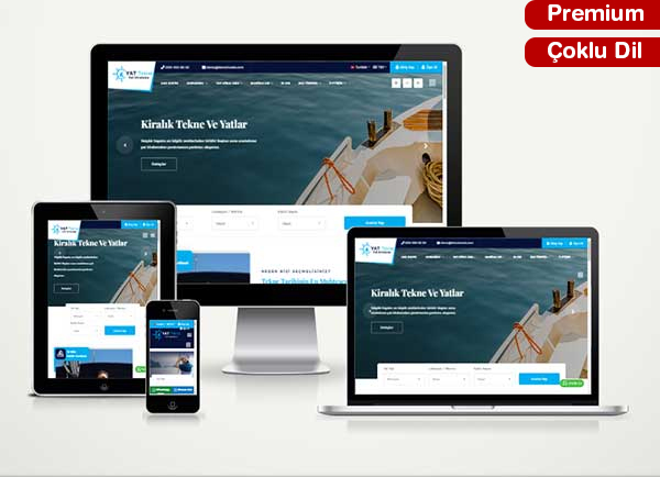 Yat - Tekne Kiralama Web Sitesi Paketi Boat